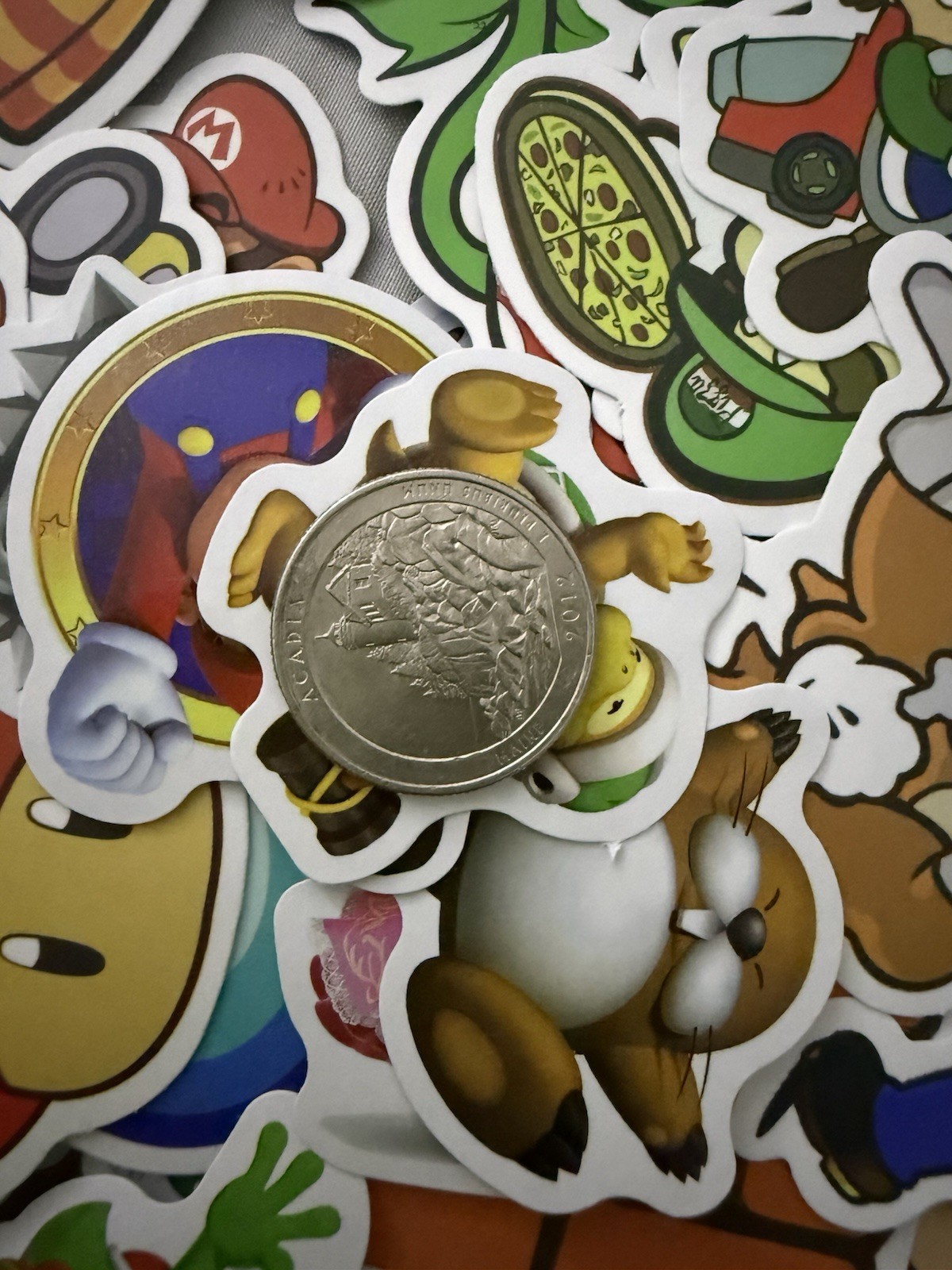 10pcs Random Waterproof Vinyl Stickers Nintendo Super Mario Luggage Phone