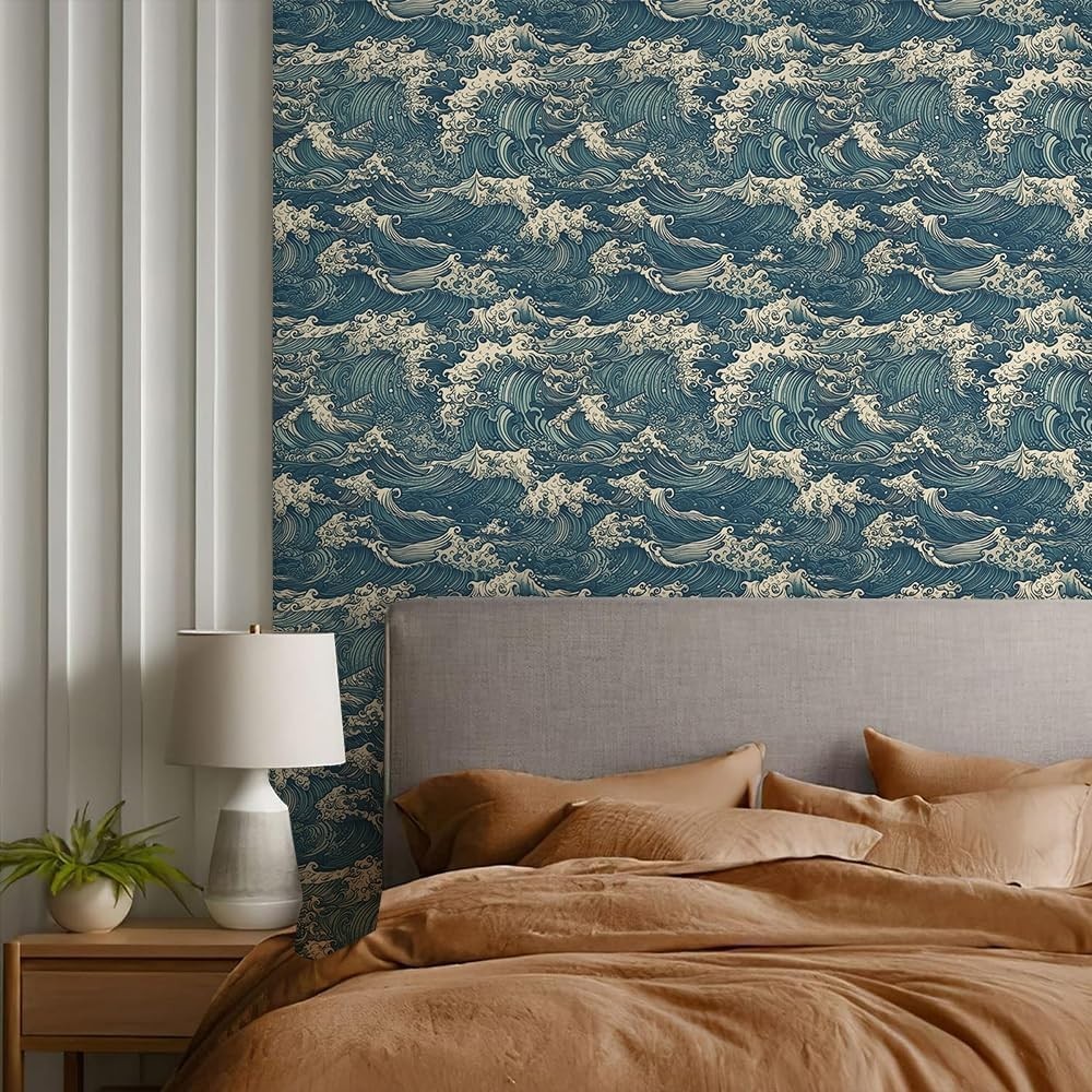 Exclusive Vintage Mosaic Wallpaper – Antique Yellow & Blue Peel and Stick Design