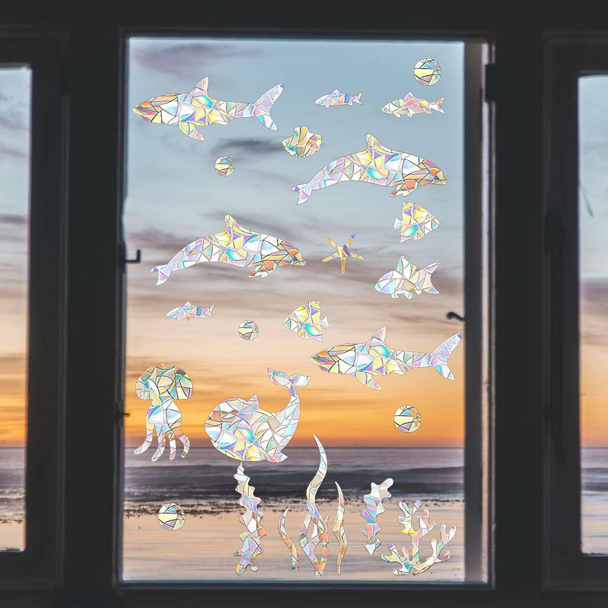 Hummingbird Static Window Clings anti Collision Window Decals for Bird Strikes