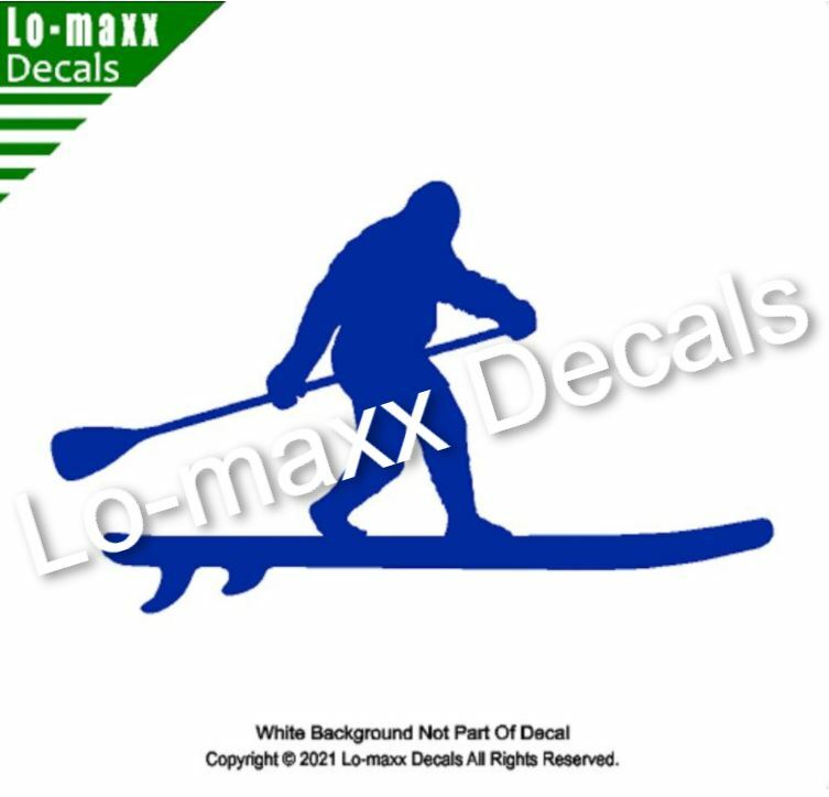 Bigfoot Sasquatch Stand Up Paddle Board SUP High Quality Die Cut Vinyl Decal