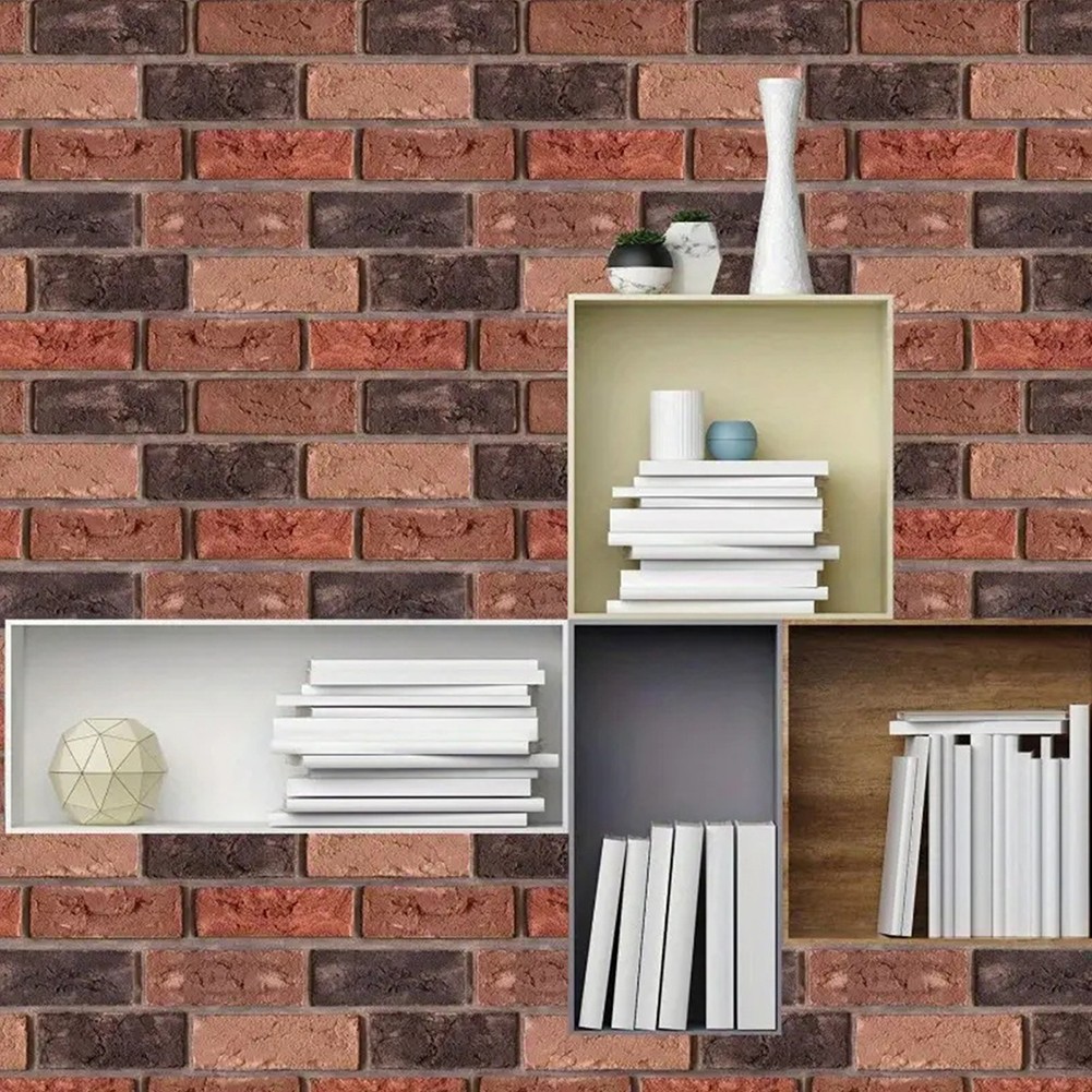 10-100x 3D Tile Brick Wall Sticker Self-adhesive Foam Panel Wallpaper 30*30cm