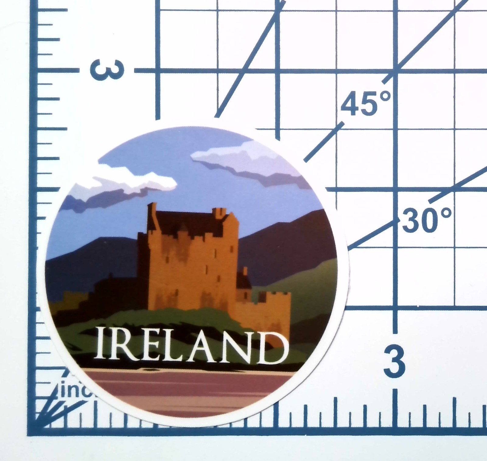 Ireland Castle Vinyl Sticker Vintage Travel Souvenir Scenic Landscape Decal Gift