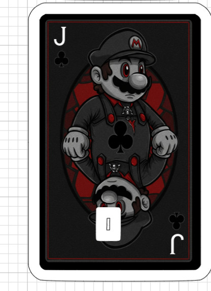 Gothic Super Mario Credit Debit ATM Card Skin Sticker Toad Princess Peach Bowser