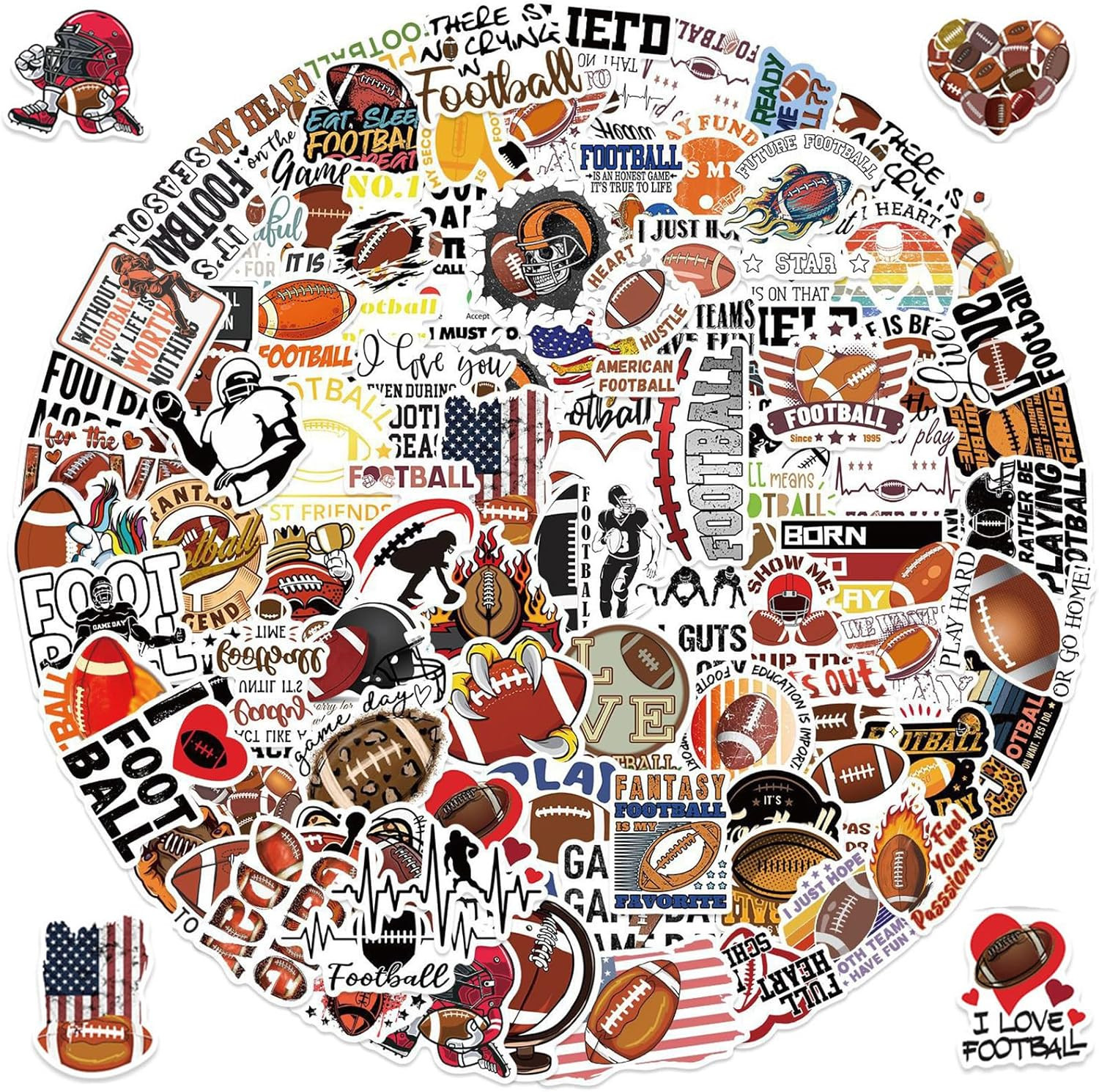 100Pcs Softball Stickers for Kids, Waterproof Vinyl Decals for Crafts & Decor