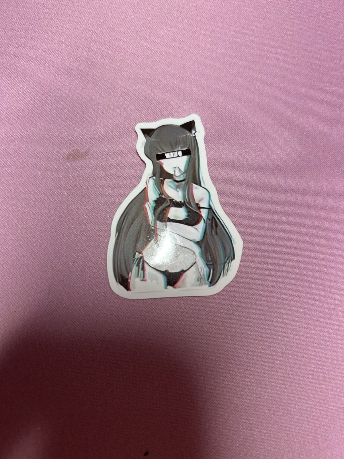 black and white waifu lewd fantasy girls stickers #12
