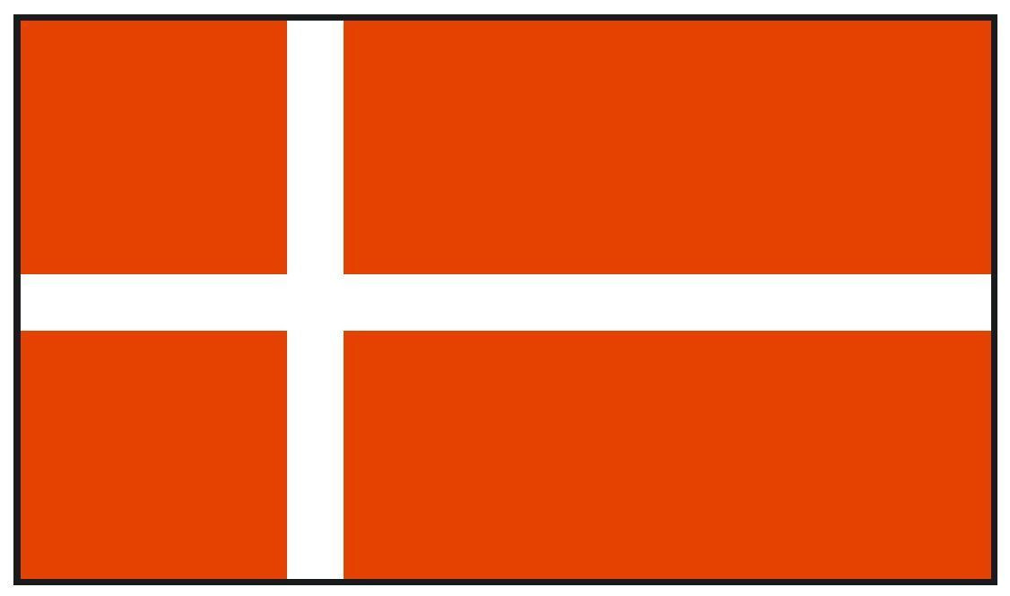 Denmark International Flag Sticker Decal F132