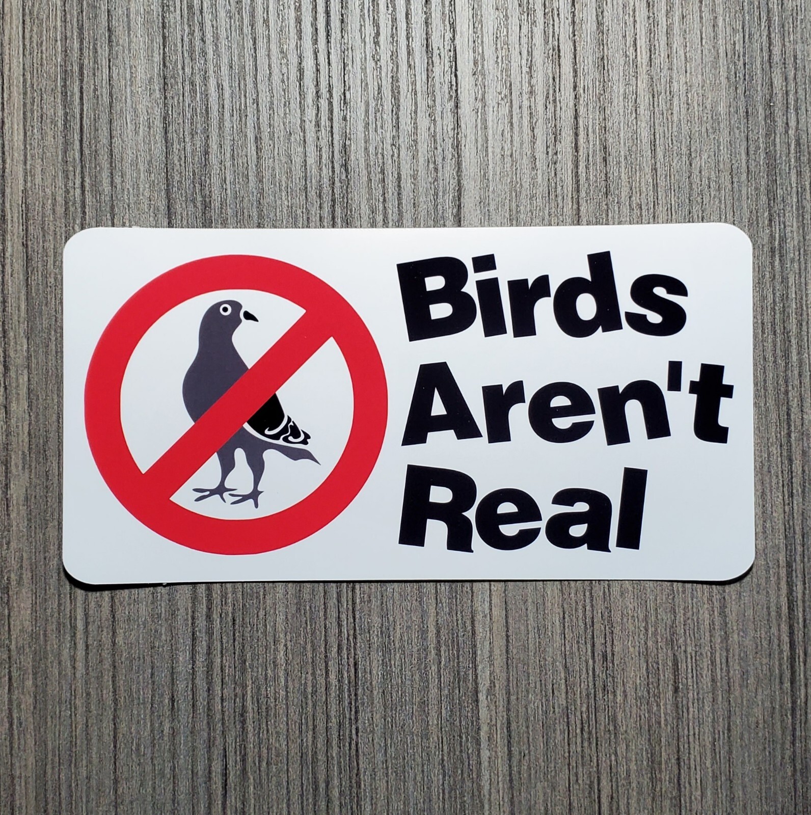 Birds Aren't Real – Laminated Waterproof Vinyl Sticker – 2 Sizes Available