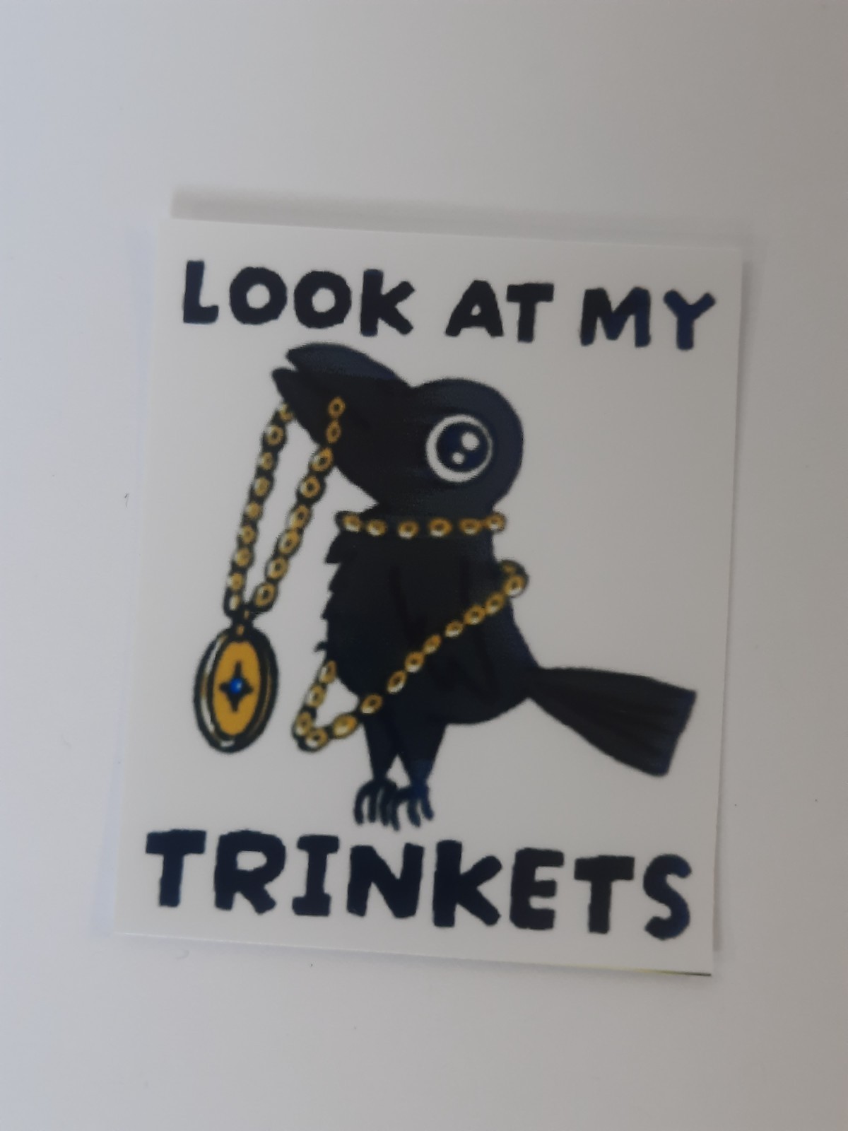 Look at my Trinkets Crow/Raven Hand Cut Stickers ~1.75" x 2.25" Jess-Sketch OG