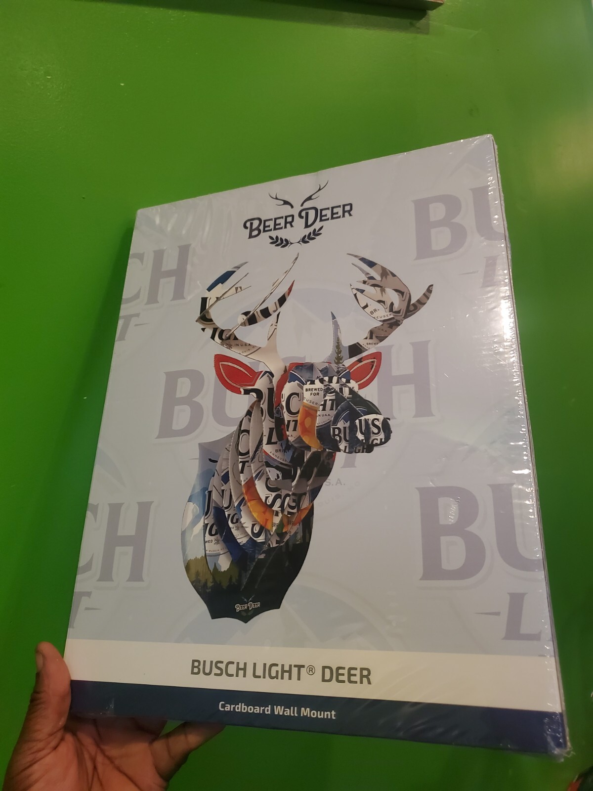 Beer Deer Busch Light Deer Cardboard Wall Mount Special Edition: New