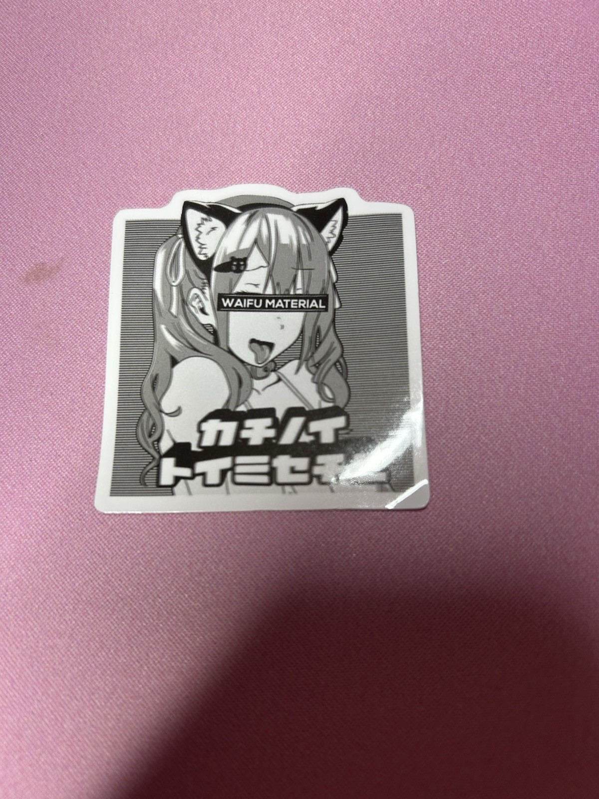 black and white waifu lewd fantasy girls stickers #12