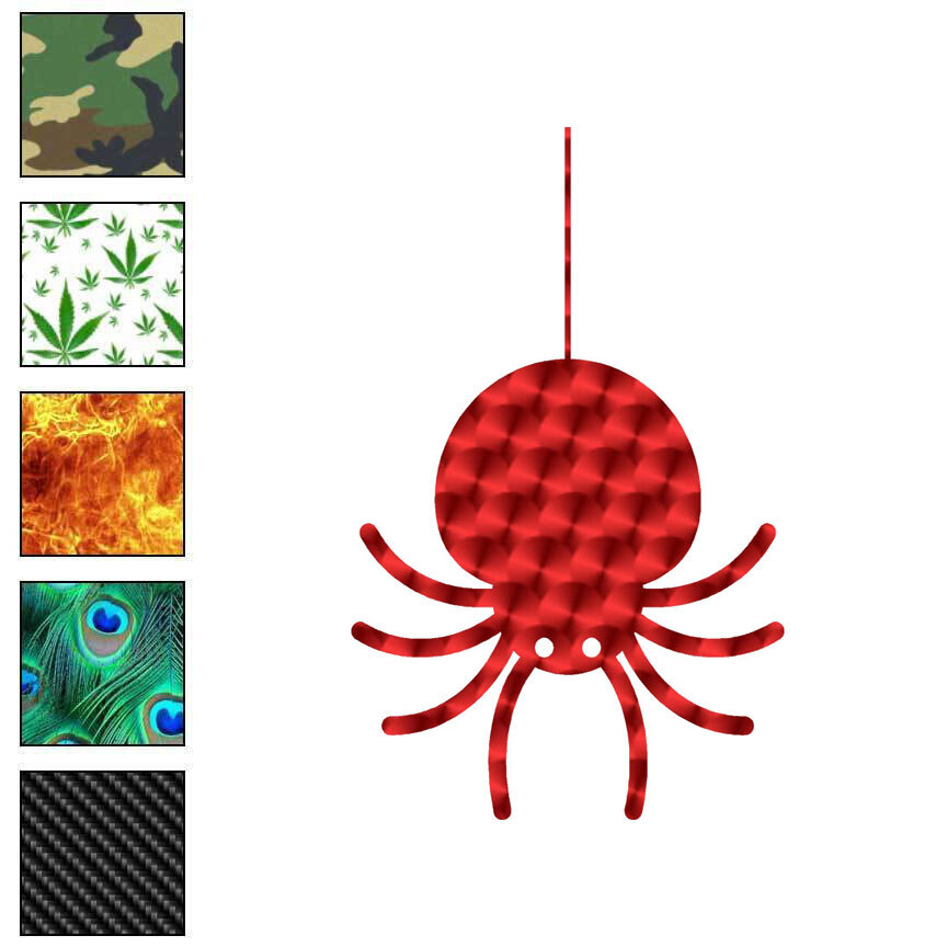 Cartoon Spider Web, Vinyl Decal Sticker, 40 Patterns & 3 Sizes, #6685