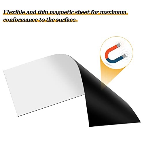 4Pcs 12" X 4" Bumper Sticker Magnets, Flexible Magnetic Bumper Sticker 4PCS