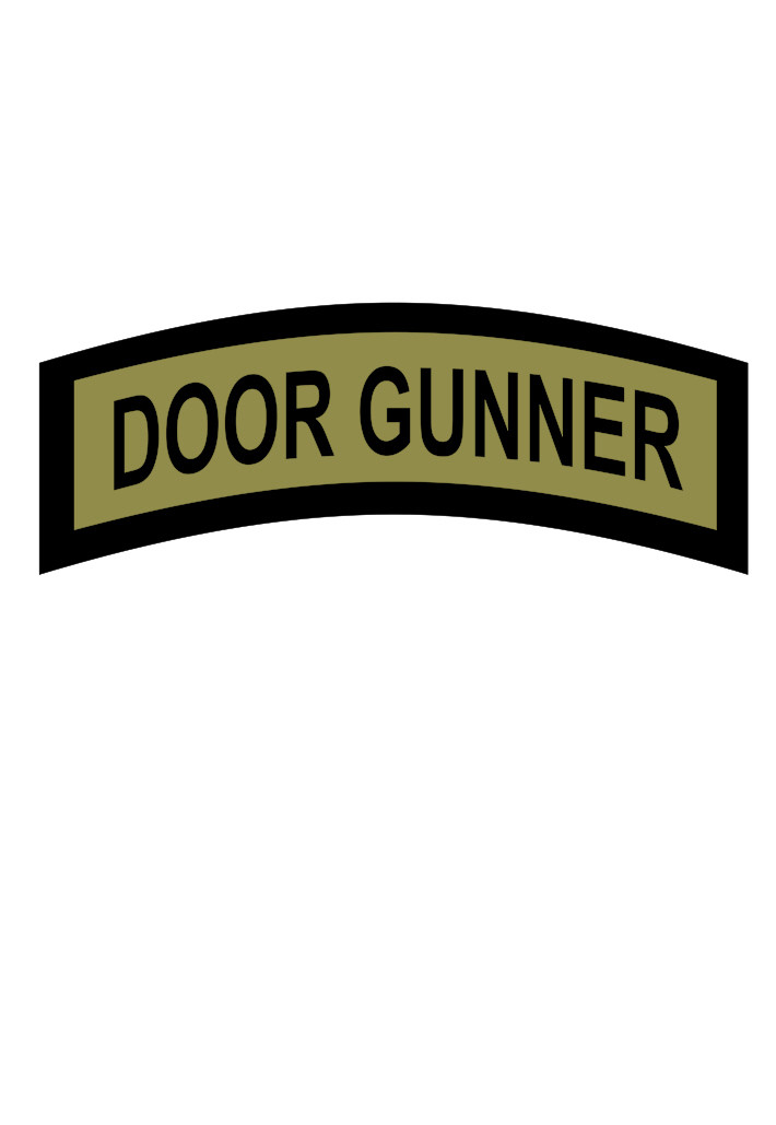 DOOR GUNNER Tab Vinyl Window Decal/Sticker