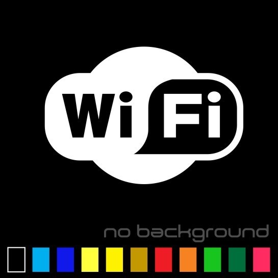 WiFi Spot Sticker Vinyl Decal – Store Business Window Door Wireless Hotspot Sign