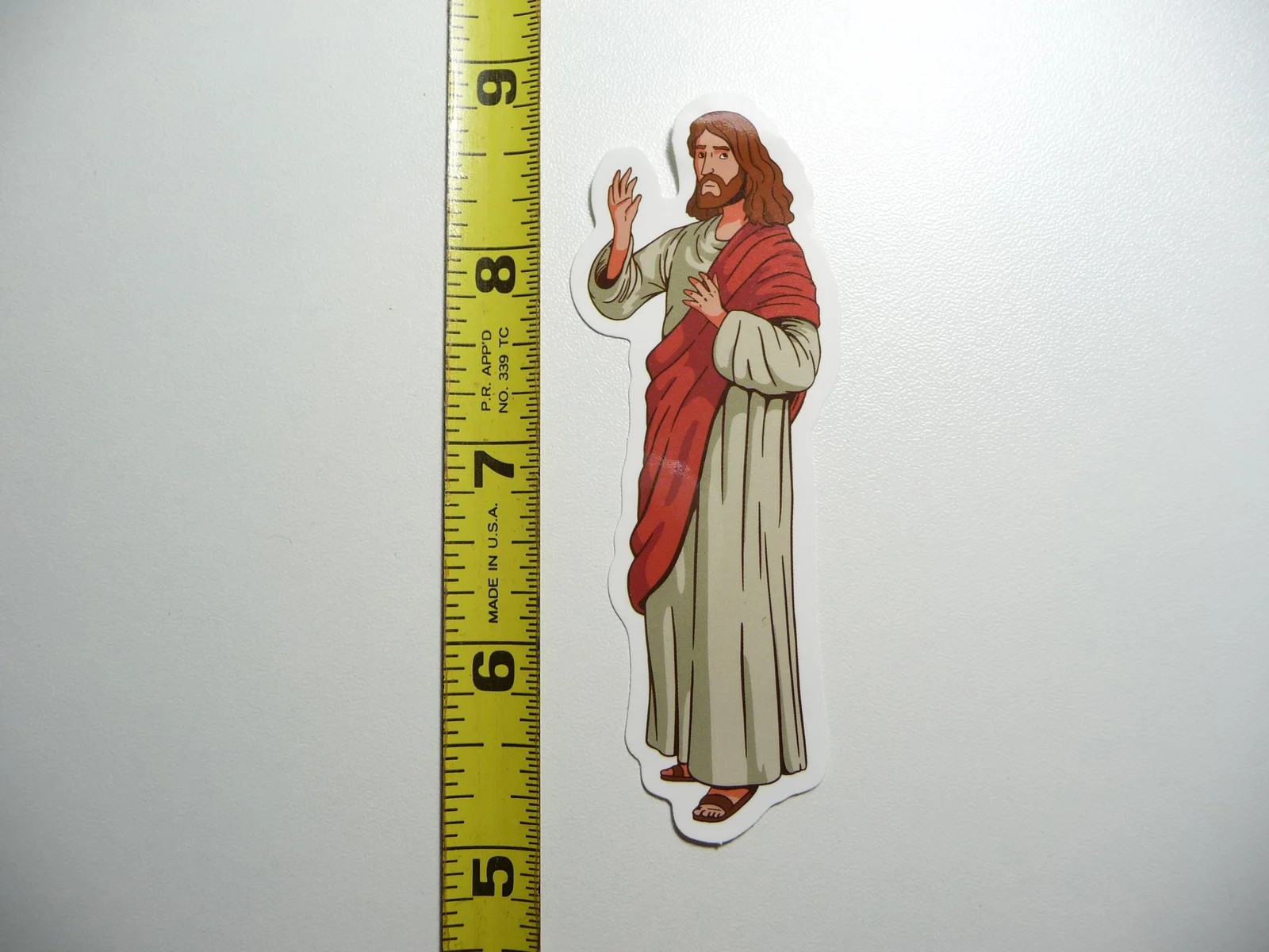 JESUS WAVE ROBE SMALL STICKER DECAL CHRISTIAN CHURCH FAITH RELIGION