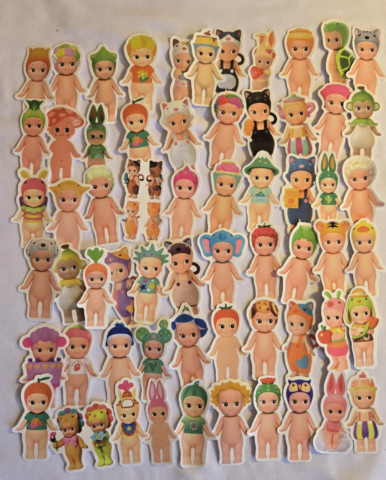 62 Pc Sonny Angel Stickers Cute Kawaii Decoration Waterproof Decals