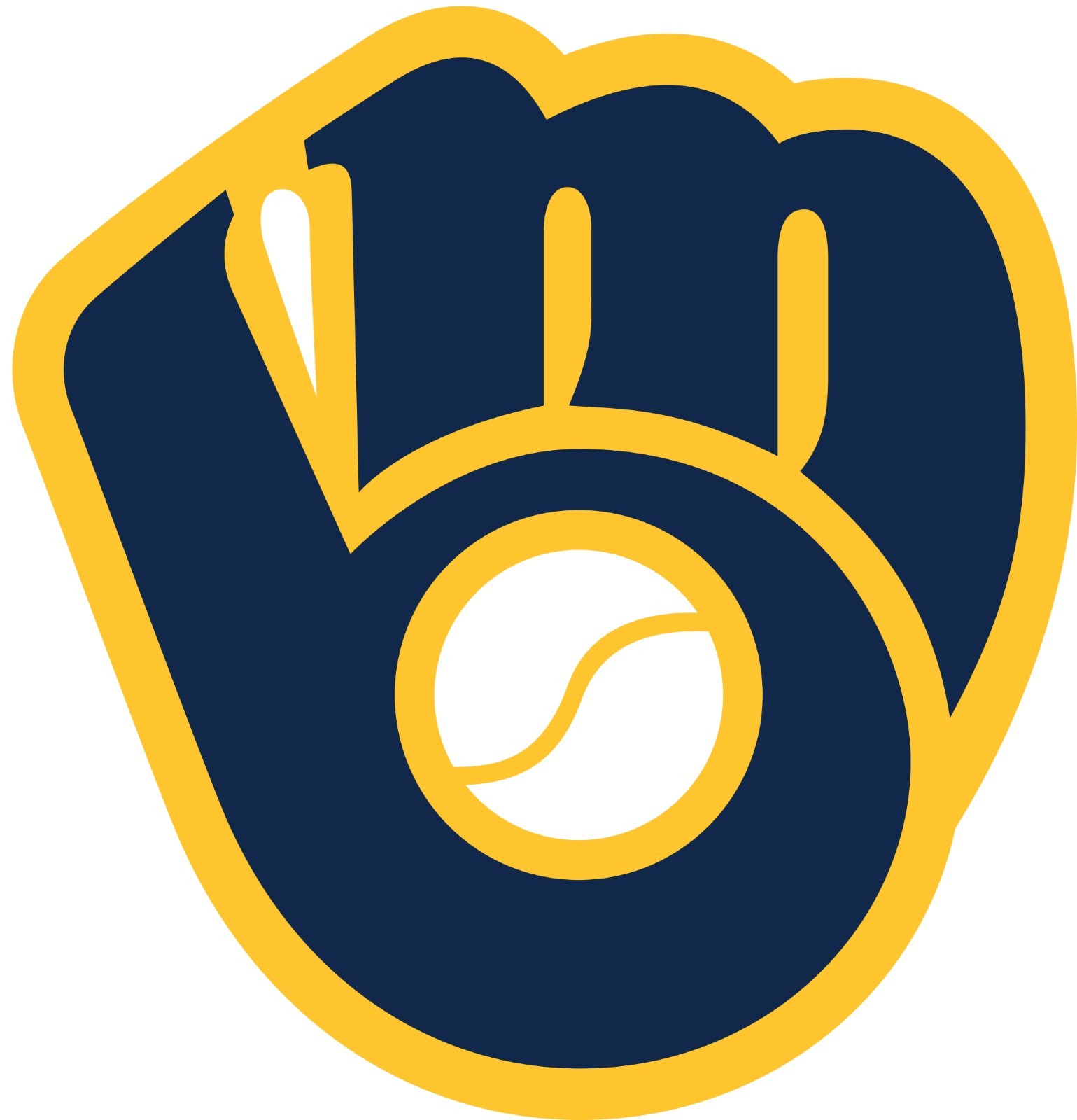 Milwaukee Brewers Glove Indoor Wall Vinyl Decal Sticker 5" – 52"
