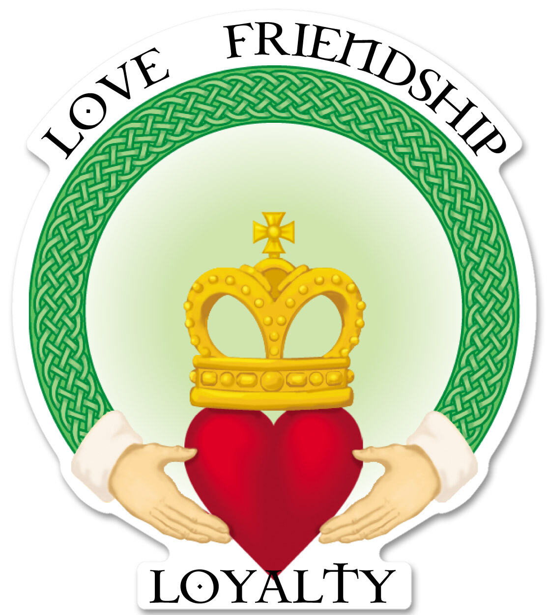 Claddagh Celtic Love Friendship Loyalty Ireland Irish Decal Sticker