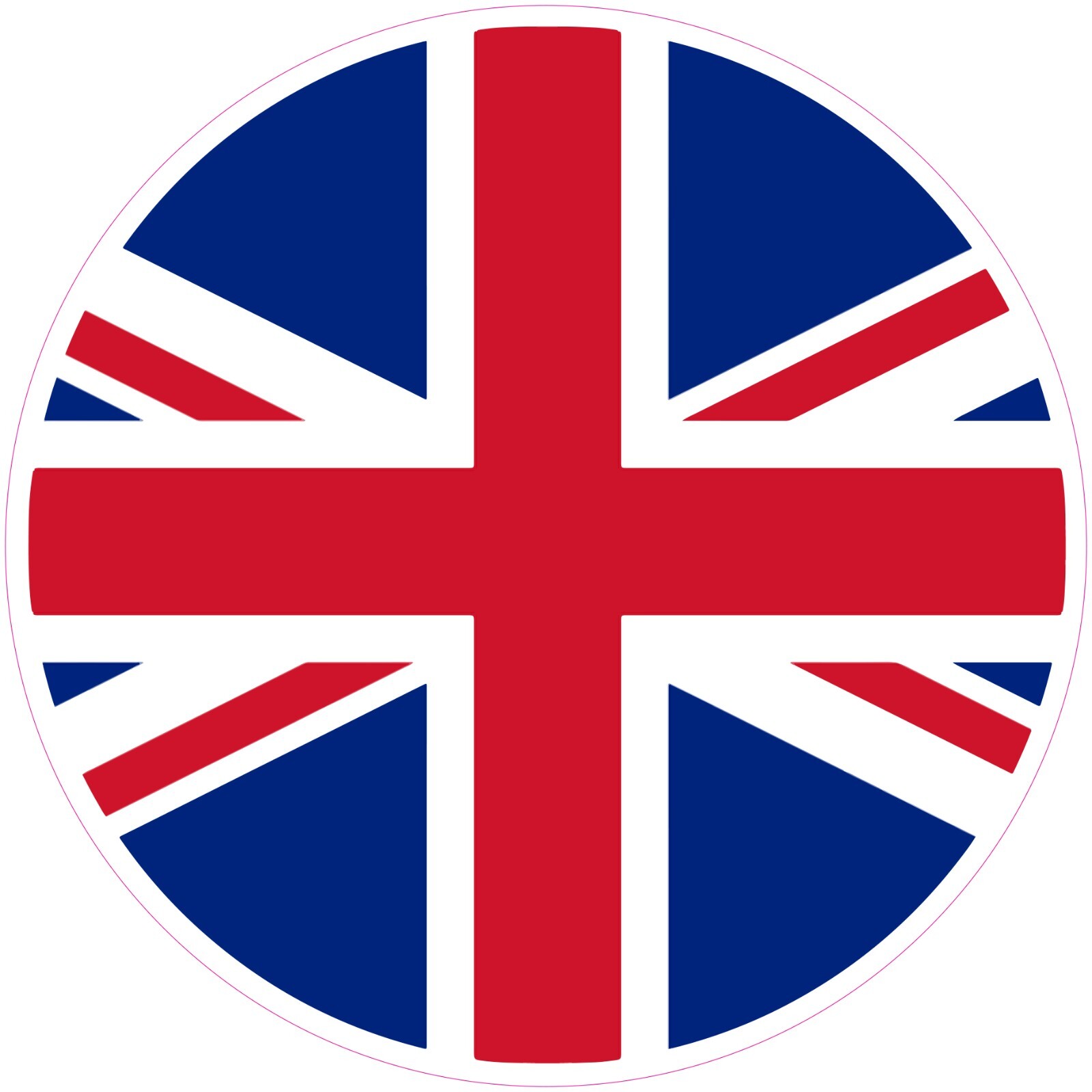 United Kingdom Round Country Flag Vinyl Decal Sticker Car Truck Bumper Tumbler