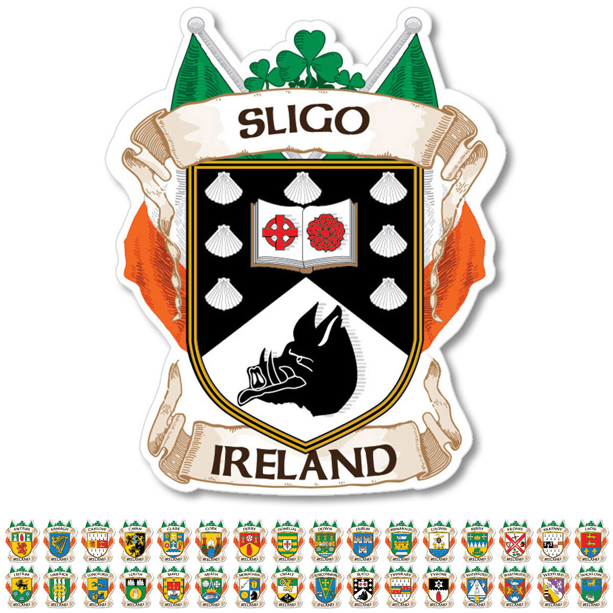 County Silgo Ireland Irish Decal Sticker