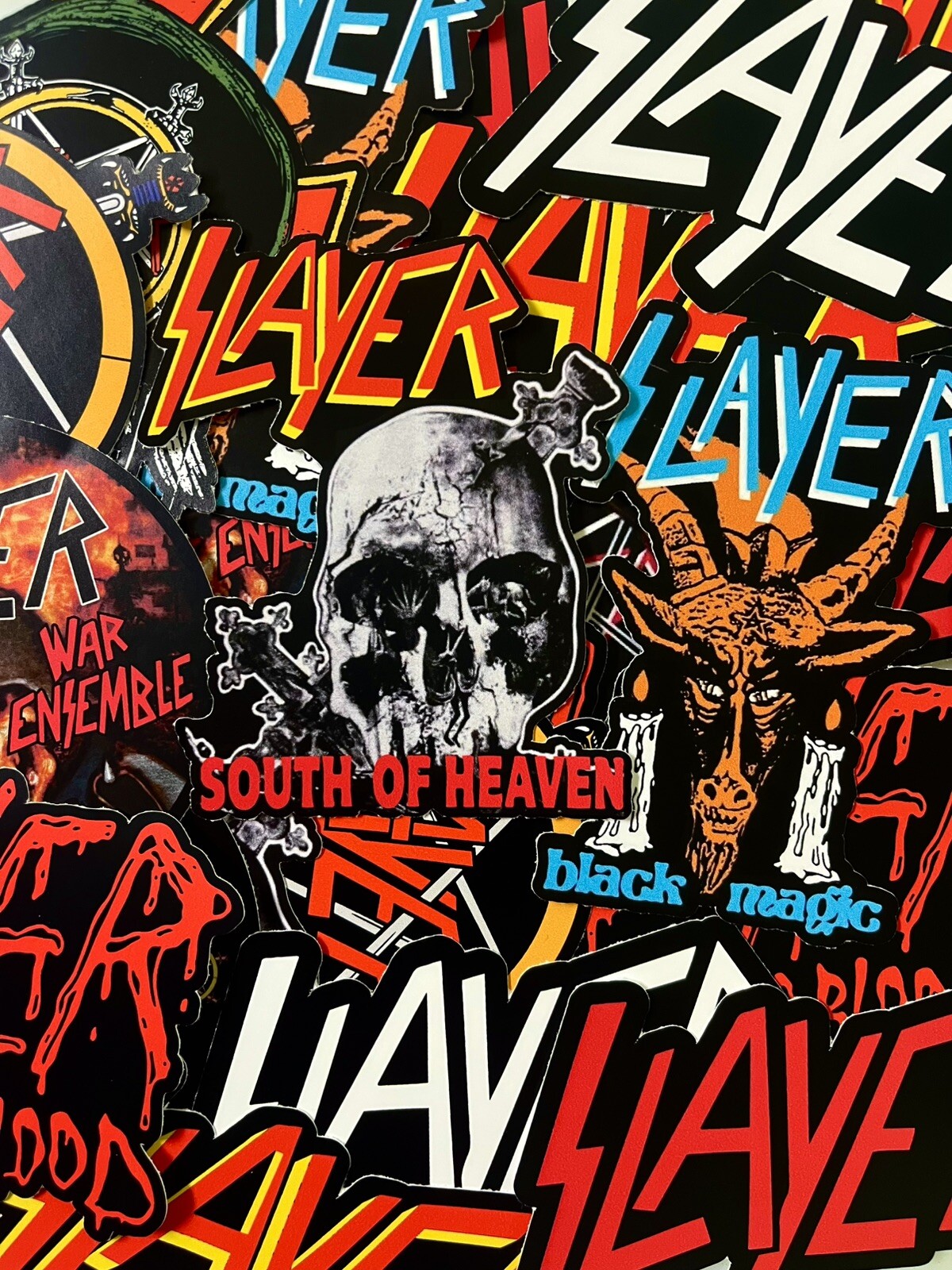 Slayer Sticker Pack – Heavy Metal Sticker Pack, Thrash Metal Sticker Pack