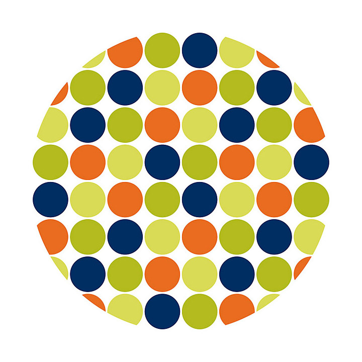 Wall Pops Lots of Dots Blue Circles Stickers Decals WPD90239