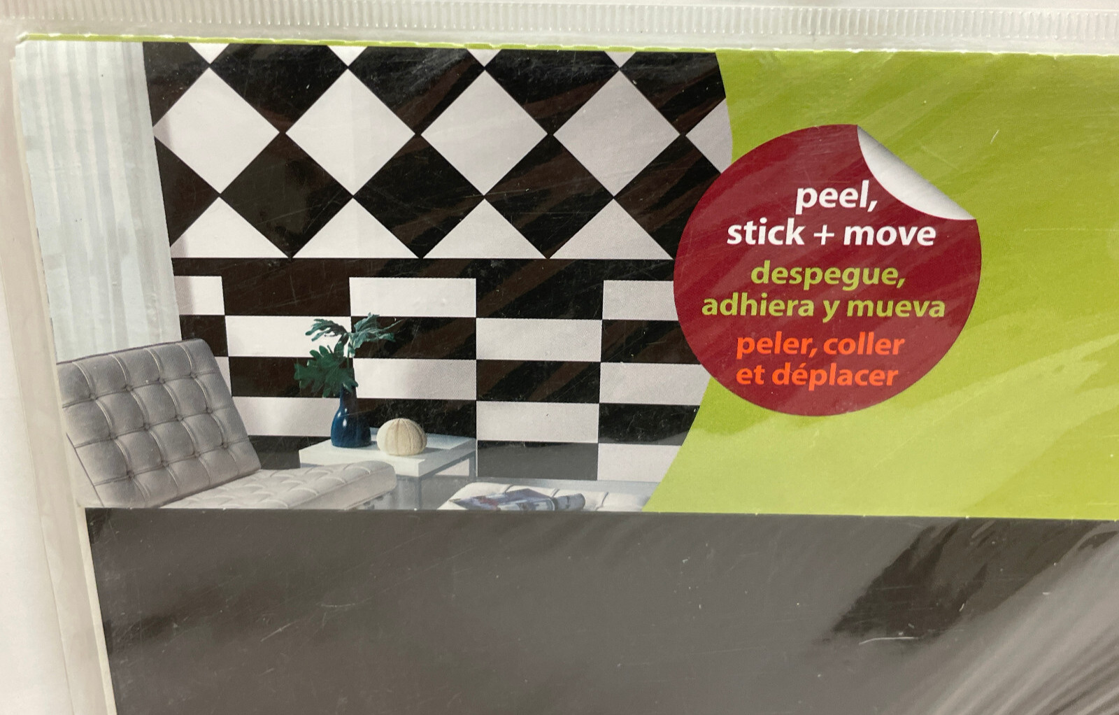 Wall Pops! 5 blox "black jack" self-stick removeable decals