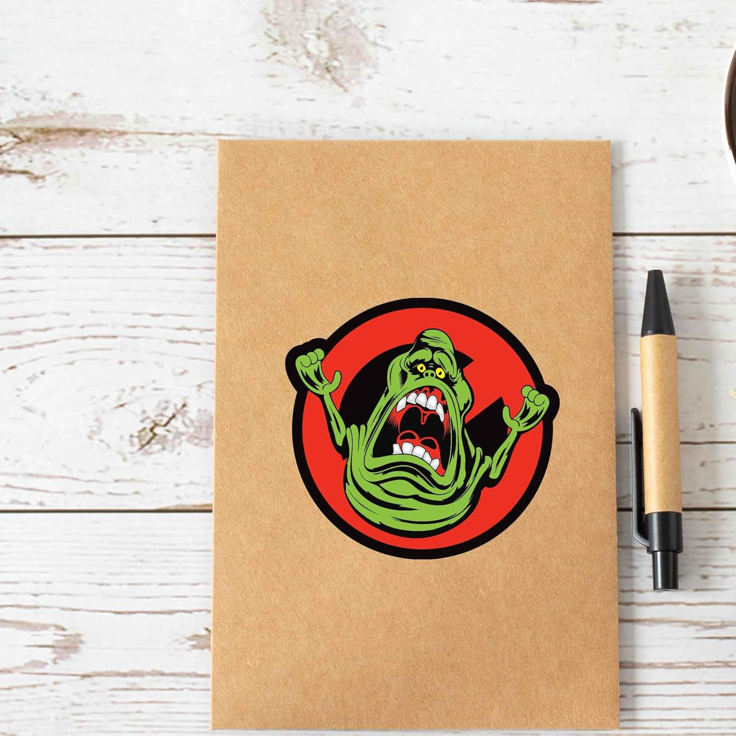 Ghostbusters Slimer Adhesive Vinyl Decal – Fun Slimer Sticker for Car, Laptop, T