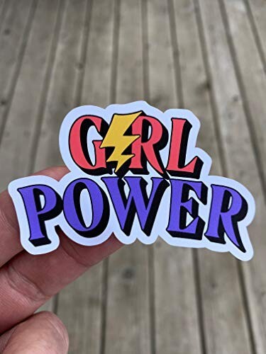 Girl Power Sticker Water Bottle Phone Sticker Laptop Sticker
