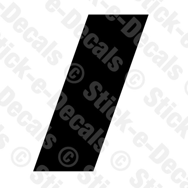 Number ONE 1 Vinyl Die Cut Decal Sticker – RACING NUMBER Custom A4