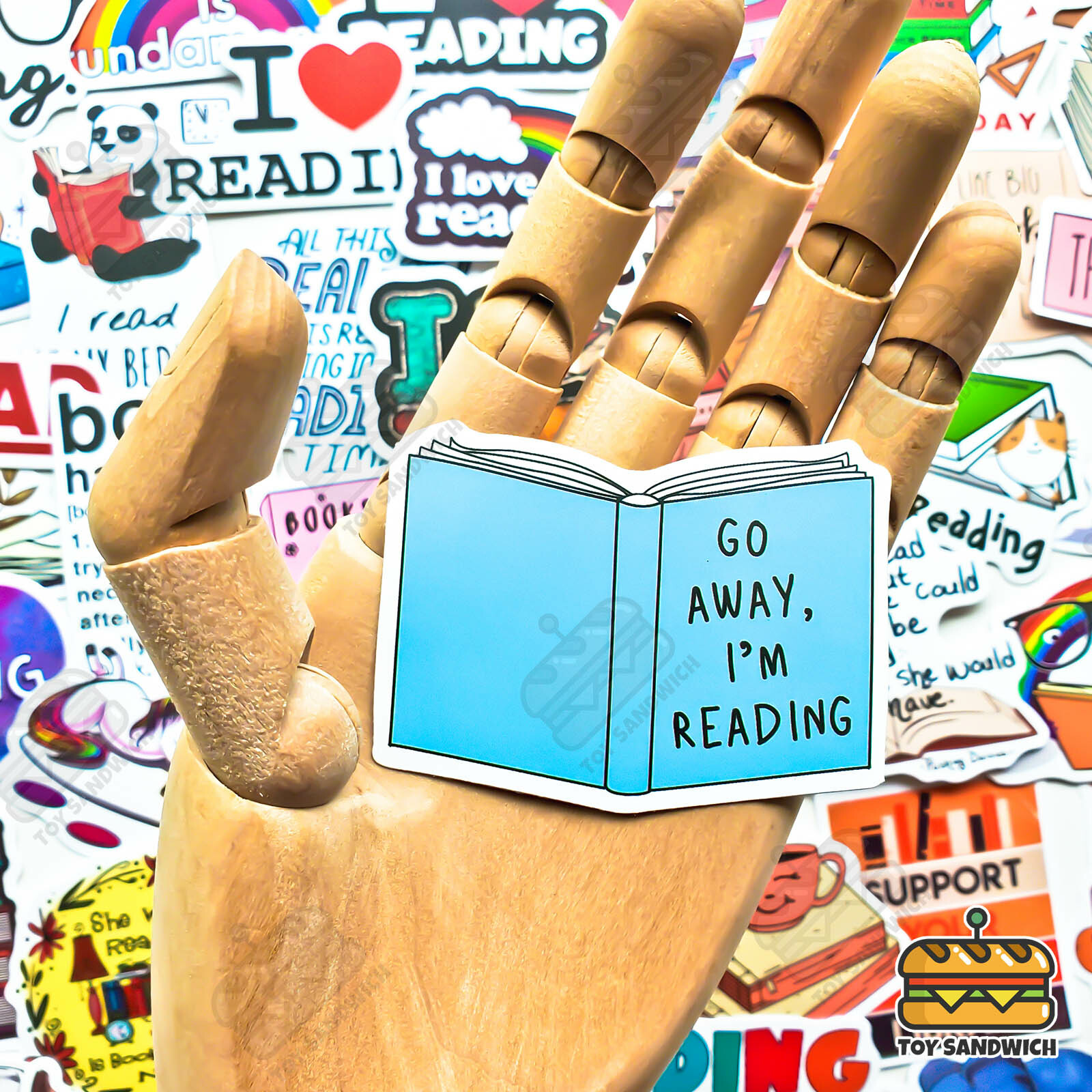 50 pcs "Reading Books " Sticker Pack Teacher Bookworm School Book Smart Decals