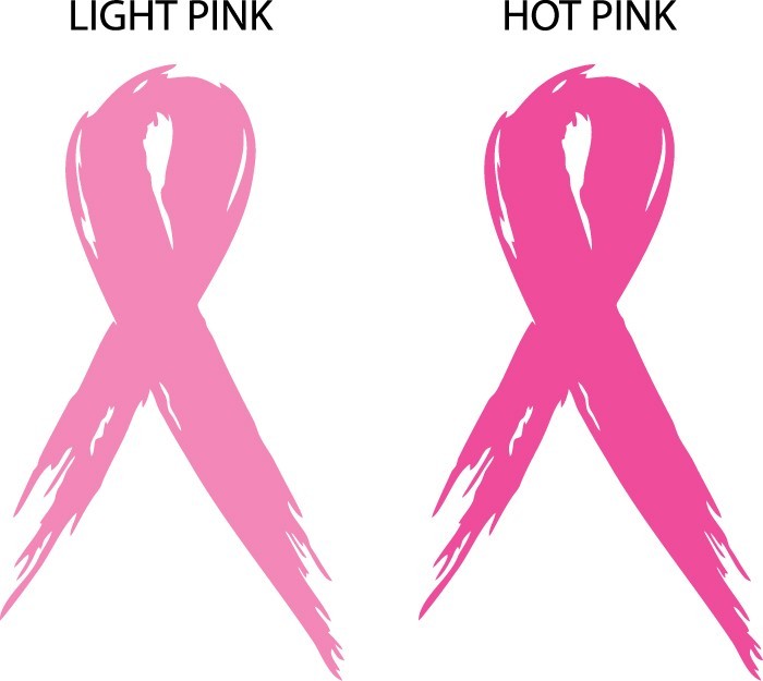 Set of 2 – Pink Breast Cancer Ribbon – Window Sticker Decal-3 Sizes Available