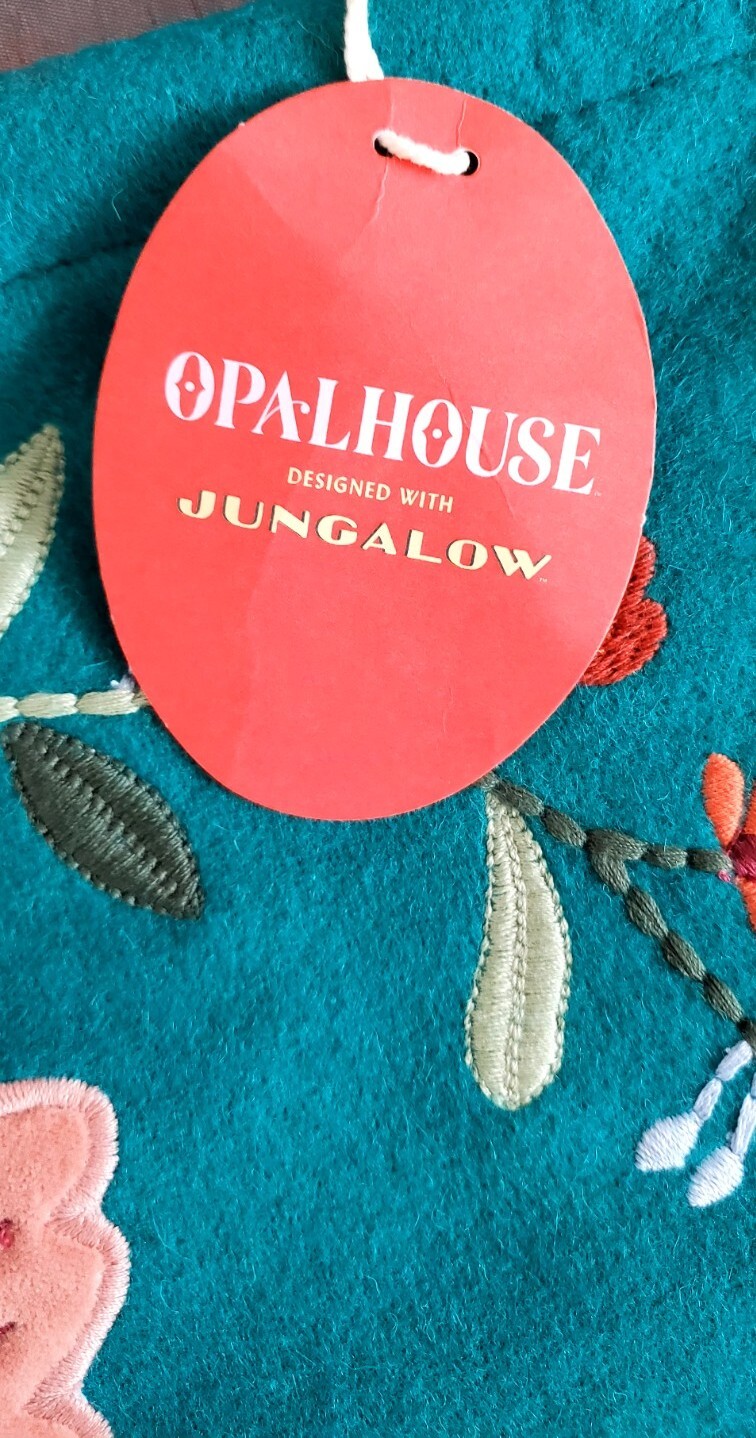 Wall Hanging Opahouse Designed with Jungalow 16” x 20”"Love PeaceJoy” Bird NWT
