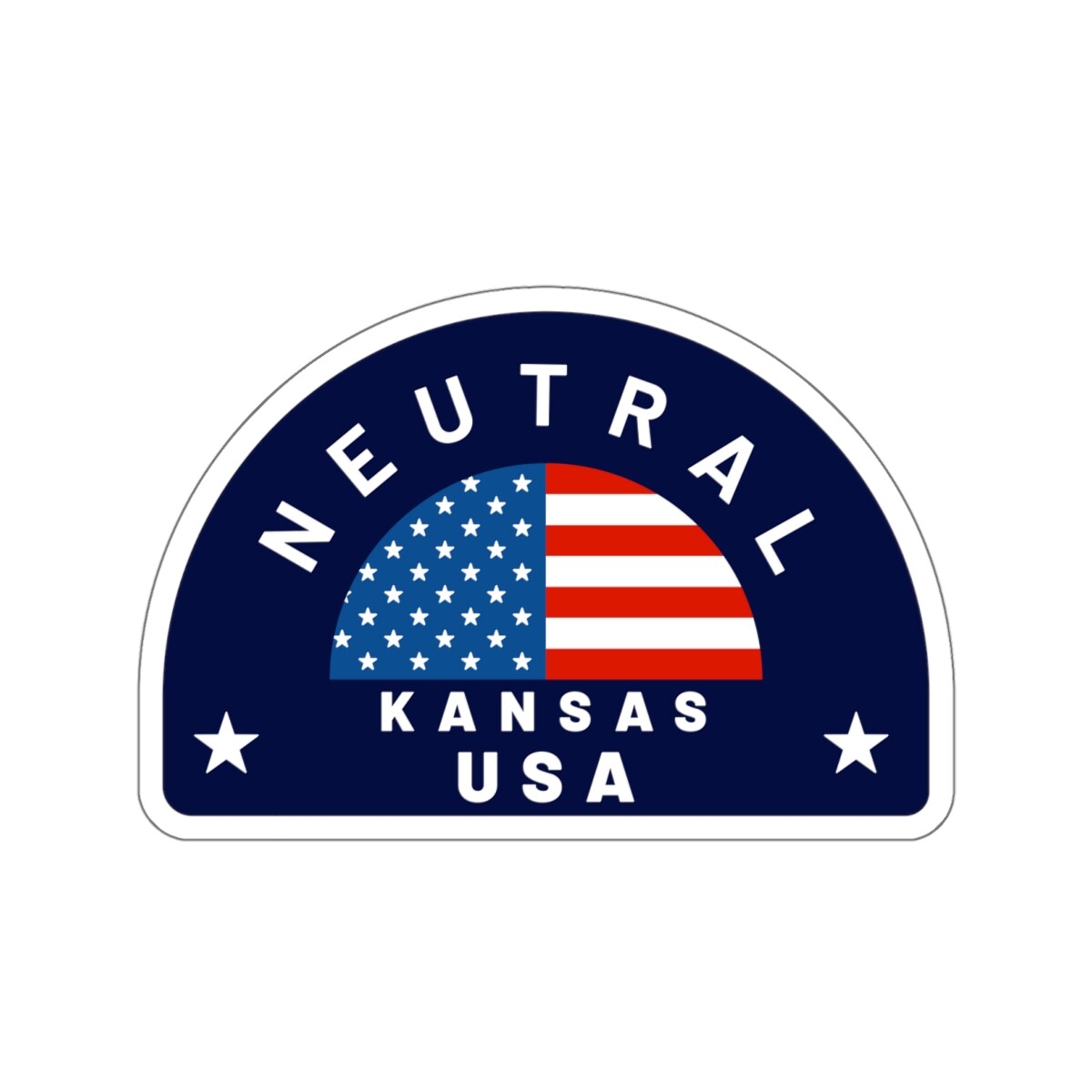 Neutral, Kansas – Kiss-Cut Stickers