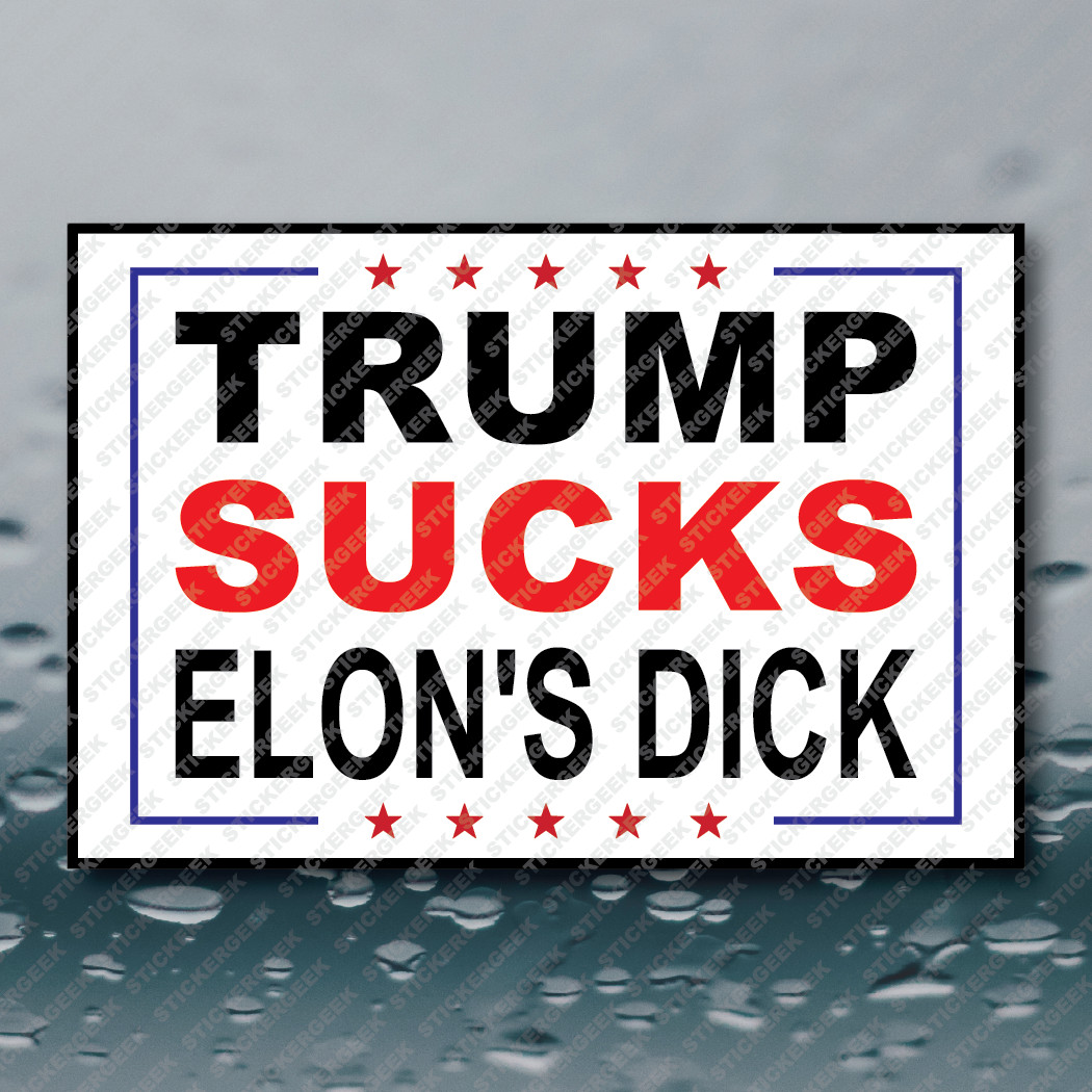 Anti Trump SUCKS Decal Sticker Tumbler Hard Hat Tool Lunch Box Pro America 3×2