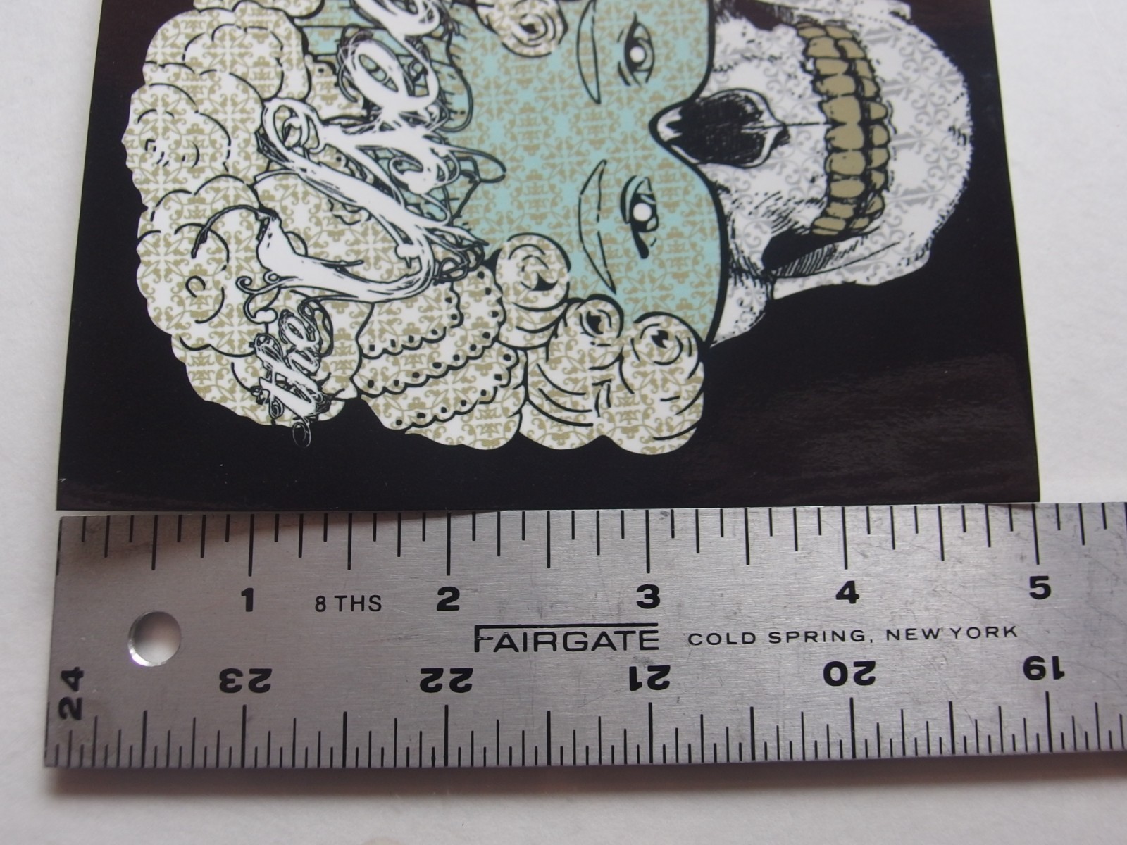 The Used Sticker Skelemask Skull Design C&D Visionary 2007 Licensed 4×5" Emo