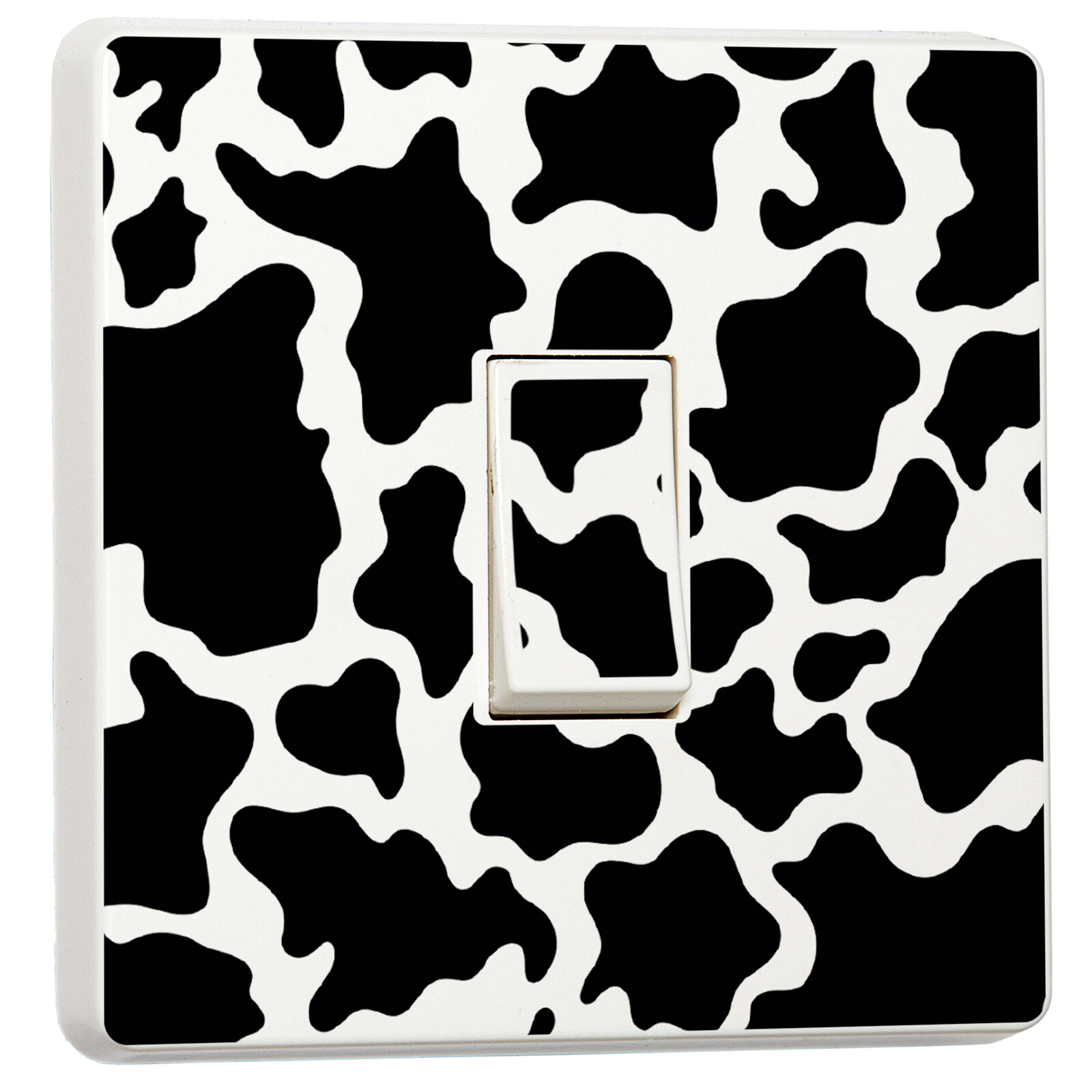 Pack of 2 Cow animal print, Design for Single Light Switch Cover Vinyl Sticker