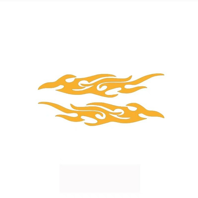 Auto Car Motorcycle Flame Fire Totem Sticker Bumper Mirror Scratch Cover