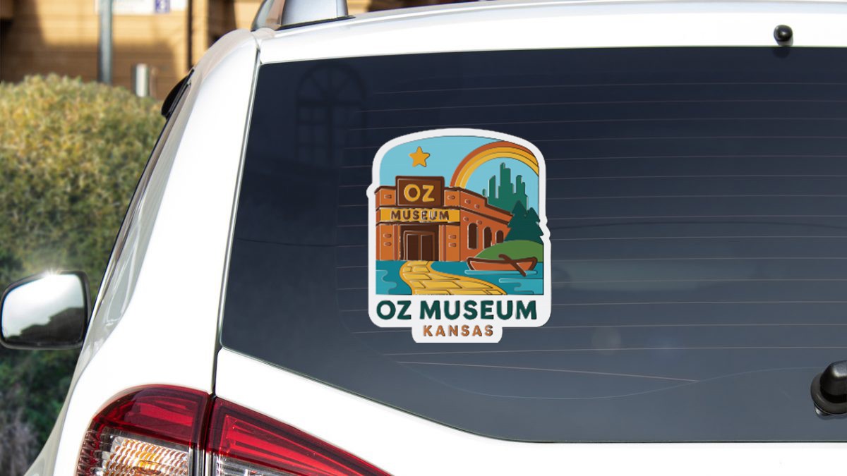 Oz Museum Kansas Sticker Decal Vinyl Die-Cut Symbolic Landmark Design