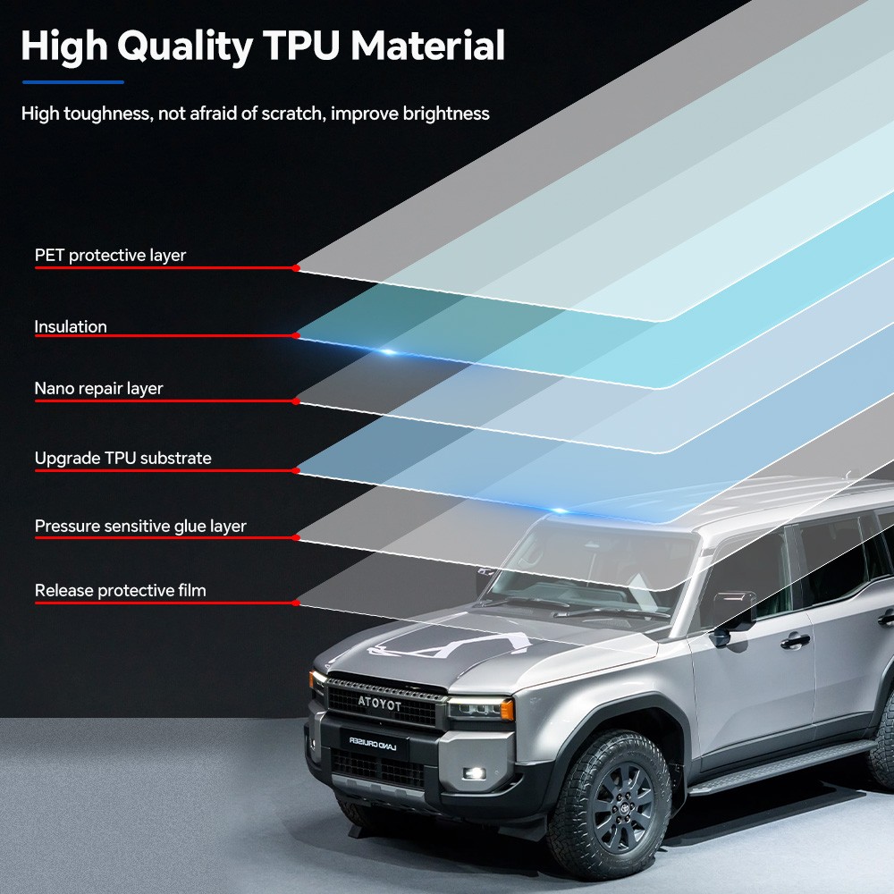 Toyota Land Cruiser LC250 Prado 2024-UP Full Car Precut Paint Protection Film