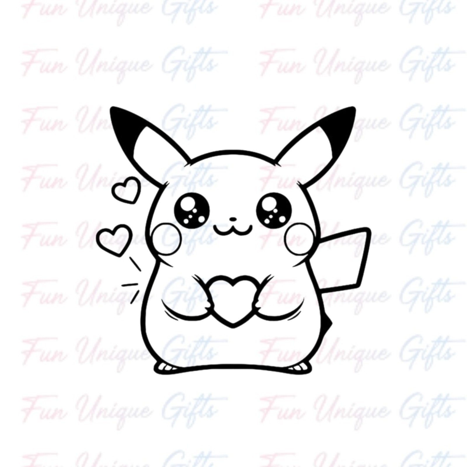 Pikachu Pokemon Vinyl Decal Sticker -Multiple Colors & Sizes- FREE SHIPPING