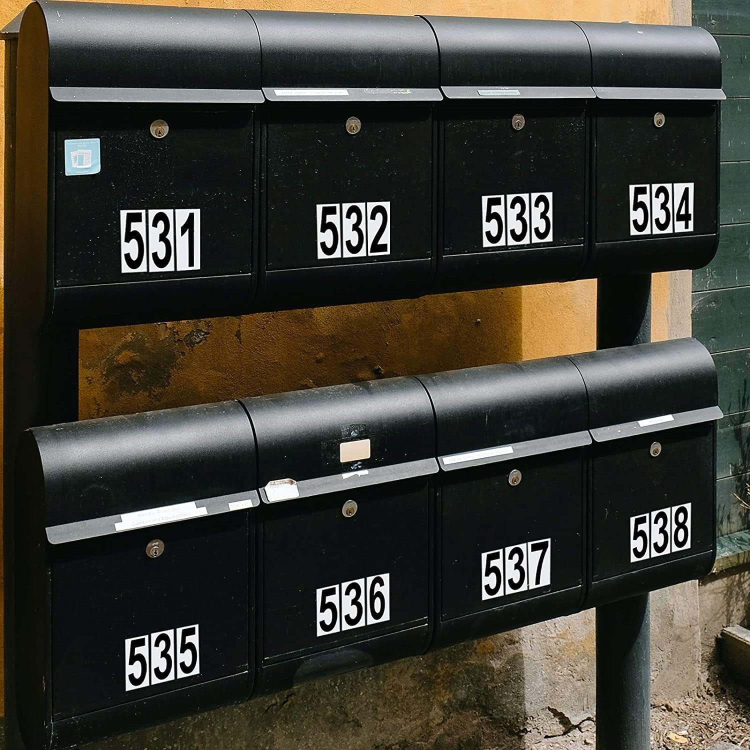 Waterproof Adhesive Mailbox Number Stickers In/Outdoor Fade Resistant 10 Sheets