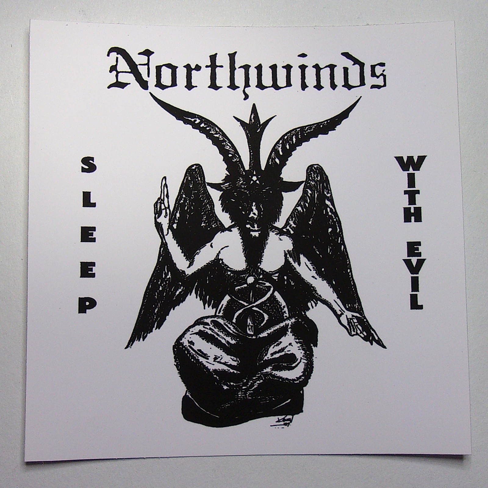 Baphomet Goat 4X4 vinyl sticker occult sigil pentagram demon evil Satan slasher