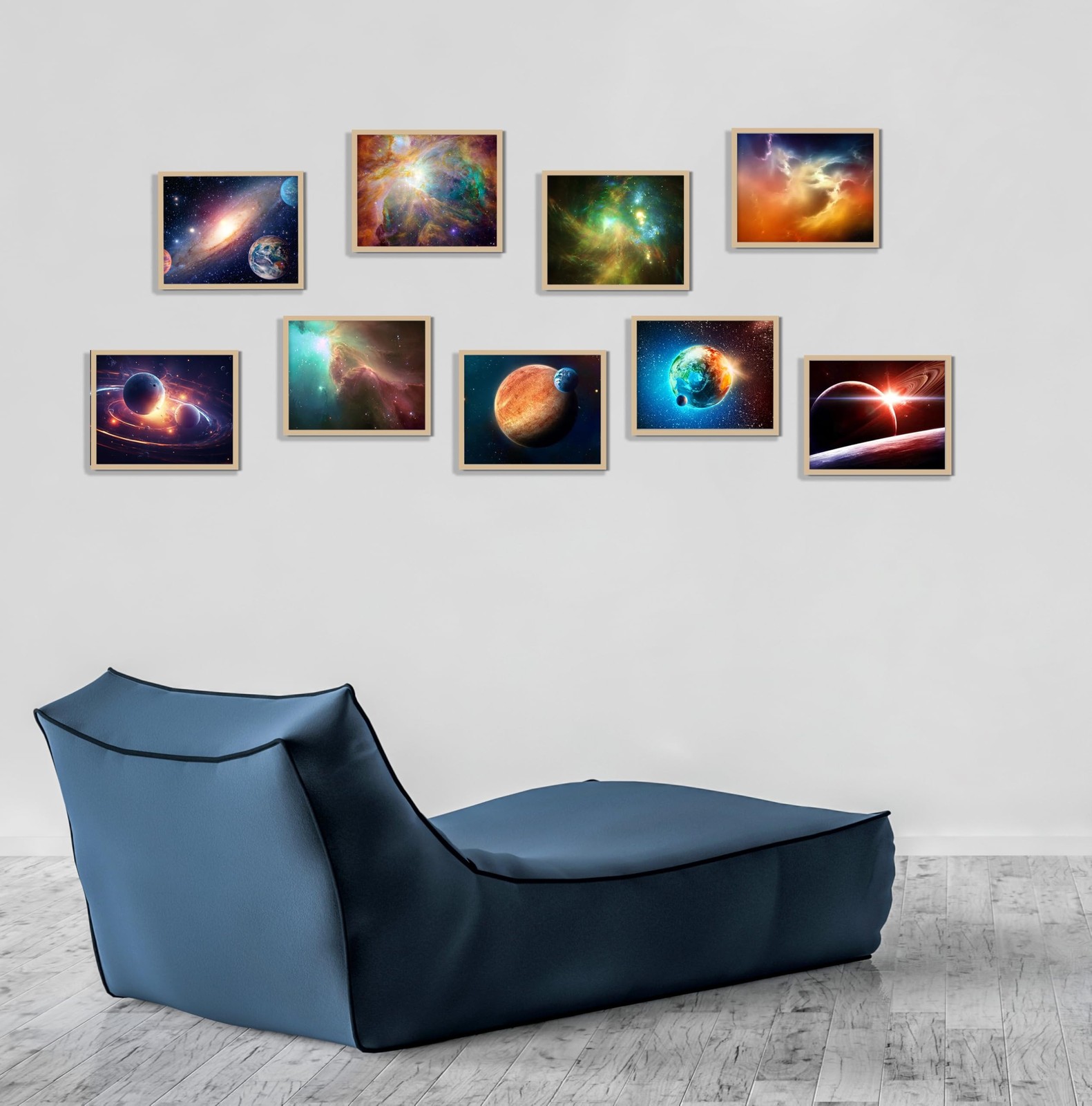 Outer Space Posters Solar System Planet Painting Galaxy Pictures Nebula Wall …