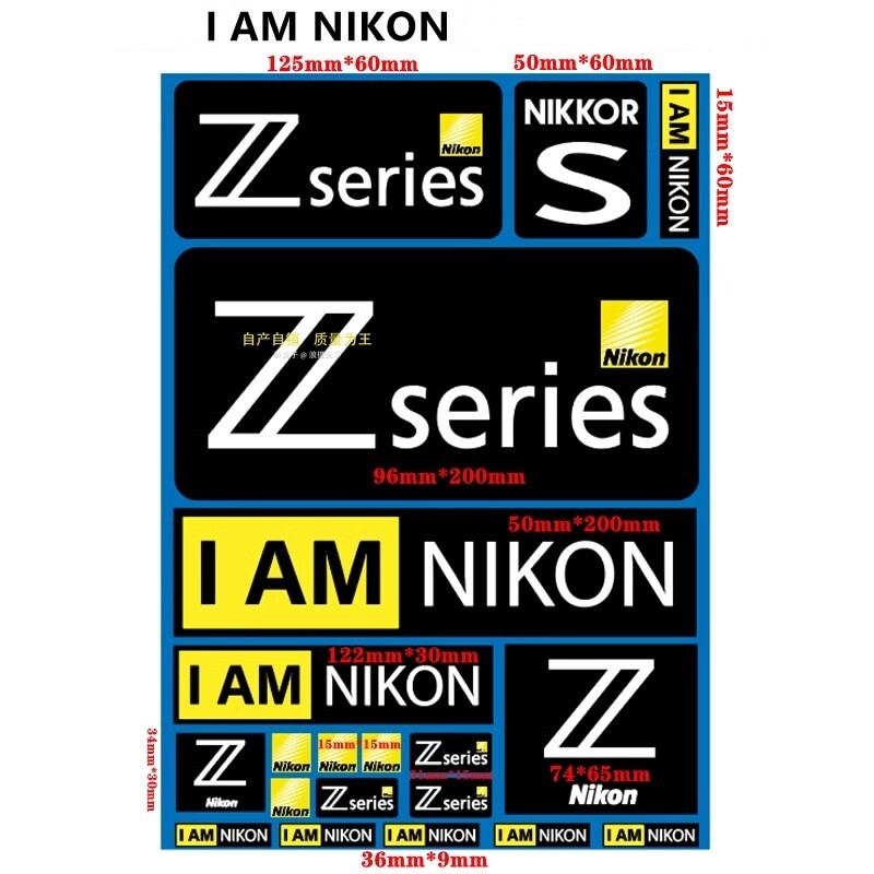 DIY Logo Decal Vinyl Sticker For Nikon Camera Camcorder Photography DSLR Photo