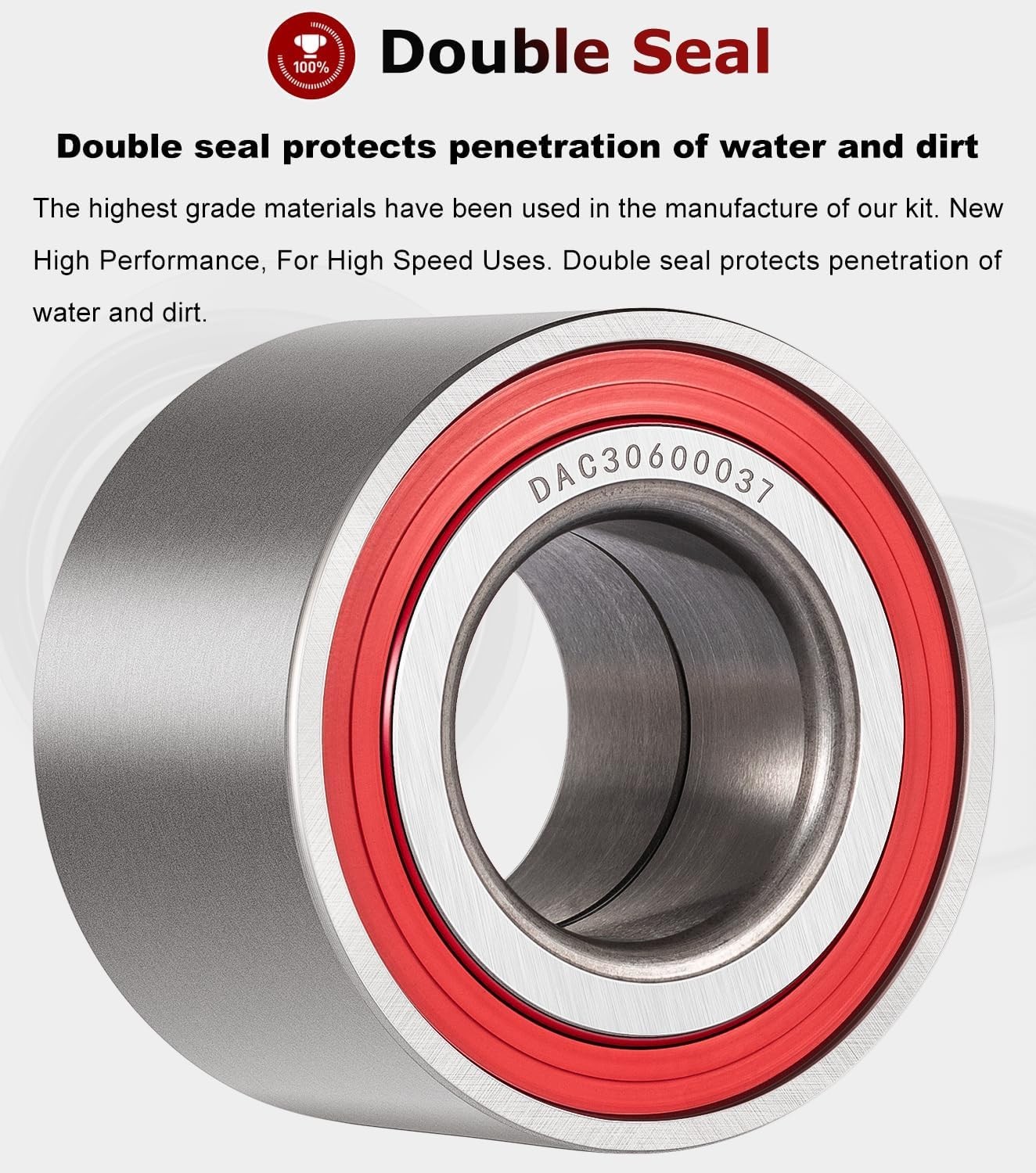 6PCS Wheel Bearings Kit & Front Shaft Seal for Can-Am 6 pcs