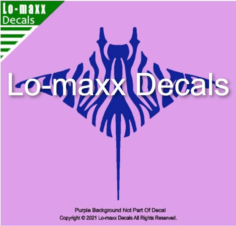 Zebra Manta Ray Ocean Sea Life Unique Art Super Quality Die Cut Vinyl Decal