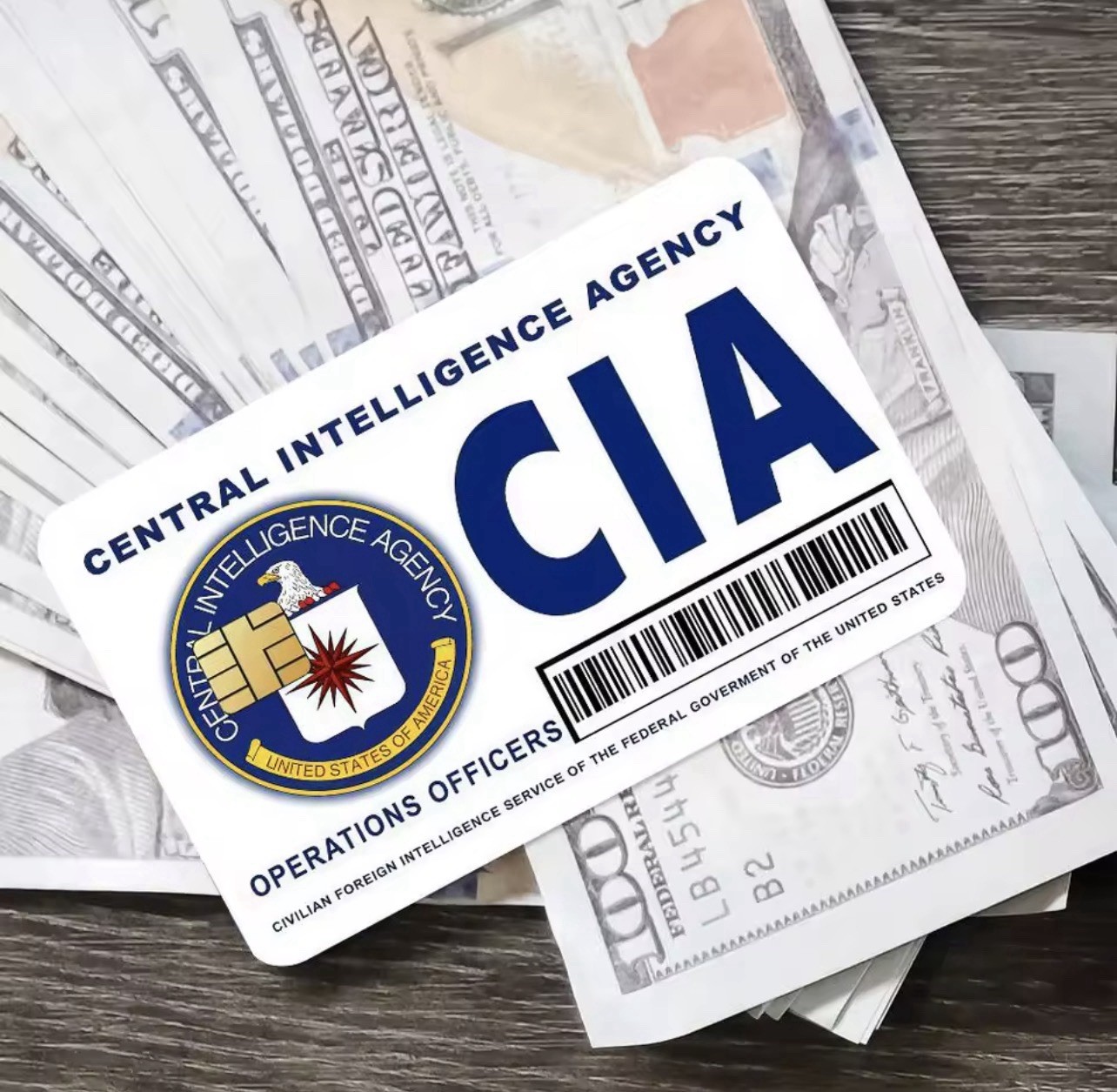 CIA Credit Card Debit Card Waterproof PVC Sticker (parody)