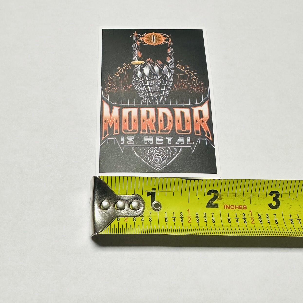 Mordor Is Metal Evil Decal Sticker Lord Of The Rings Dark 2 1/4 x 3 1/4 in NEW!