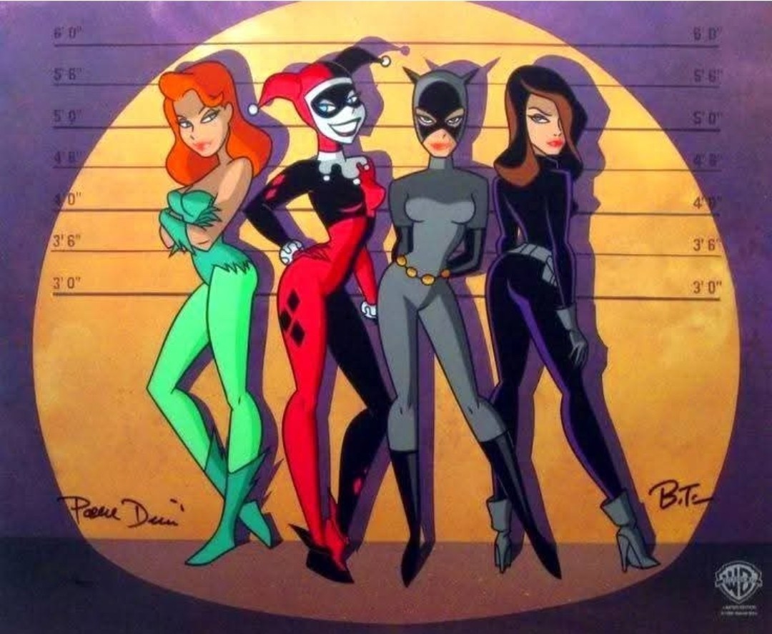 BATMAN THE ANIMATED SERIES X VILLIANS SQUAD X VYNIL HIGH-GLOSS STICKER 2.5X2.5